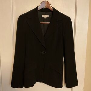 Vintage Bebe structured fitted black shoulder pads blazer.  Size  2